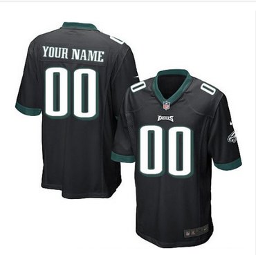 Youth Nike Philadelphia Eagles Customized Elite Black Alternate NFL Jersey Youth Nike Philadelphia Eagles Customized Elite Black Alternate NFL Jersey
