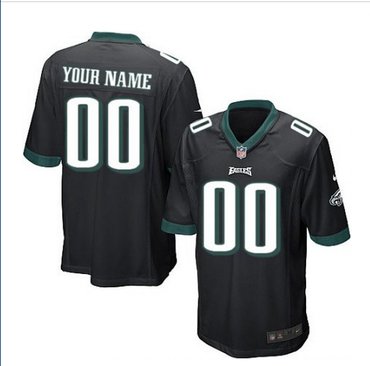 Youth Nike Philadelphia Eagles Customized Limited Black Alternate NFL Jersey Youth Nike Philadelphia Eagles Customized Limited Black Alternate NFL Jersey