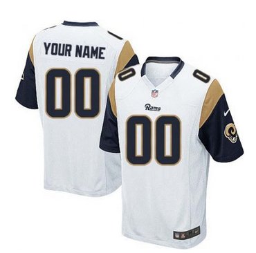 Youth Nike Los Angeles Rams Customized Limited White NFL Jersey