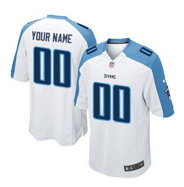 Youth Nike Tennessee Titans Customized Elite White NFL Jersey