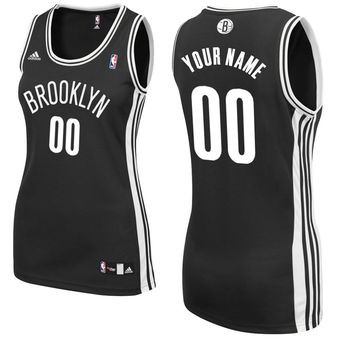 adidas Brooklyn Nets Women's Custom Replica Road Jersey adidas Brooklyn Nets Women's Custom Replica Road Jersey