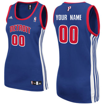 adidas Detroit Pistons Women's Custom Replica Road Jersey adidas Detroit Pistons Women's Custom Replica Road Jersey